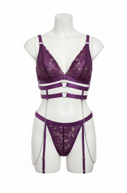 Purple Passion Garter Set