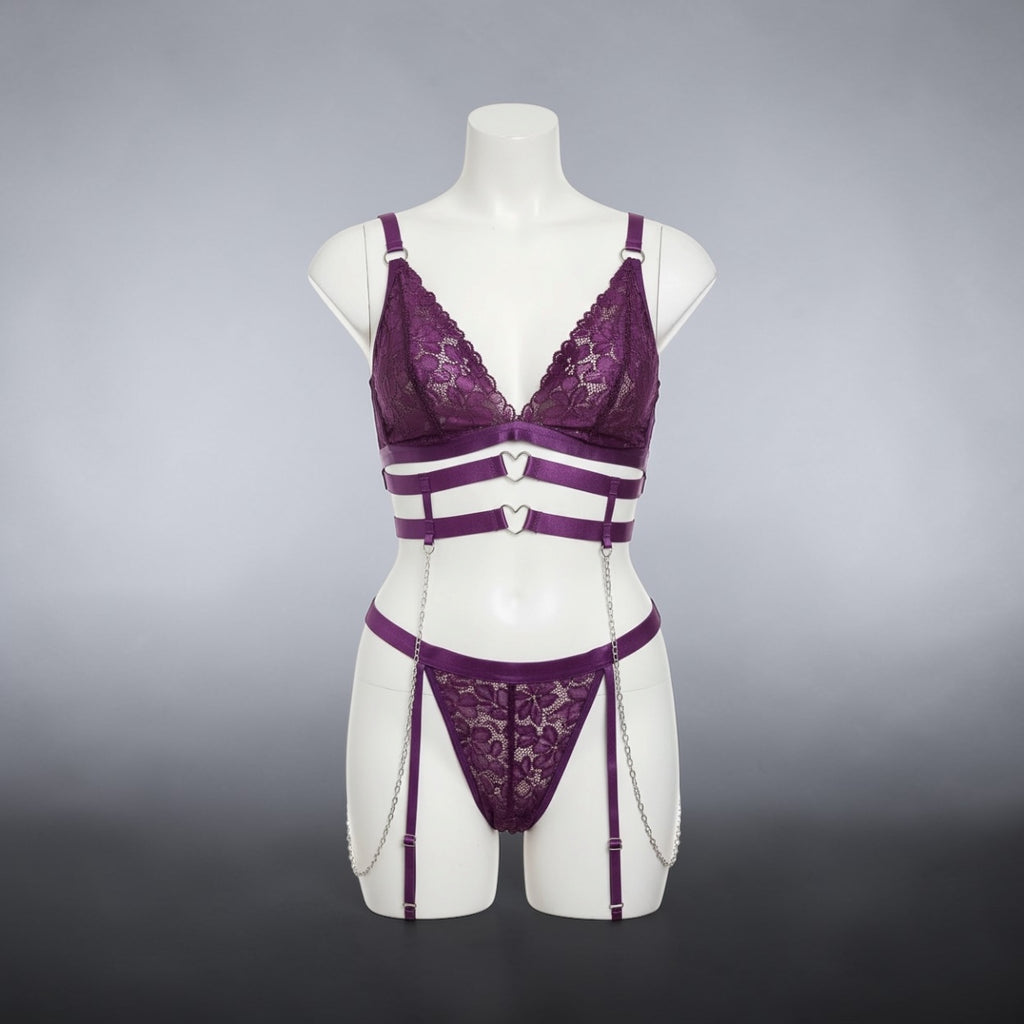 Purple Passion Garter Set